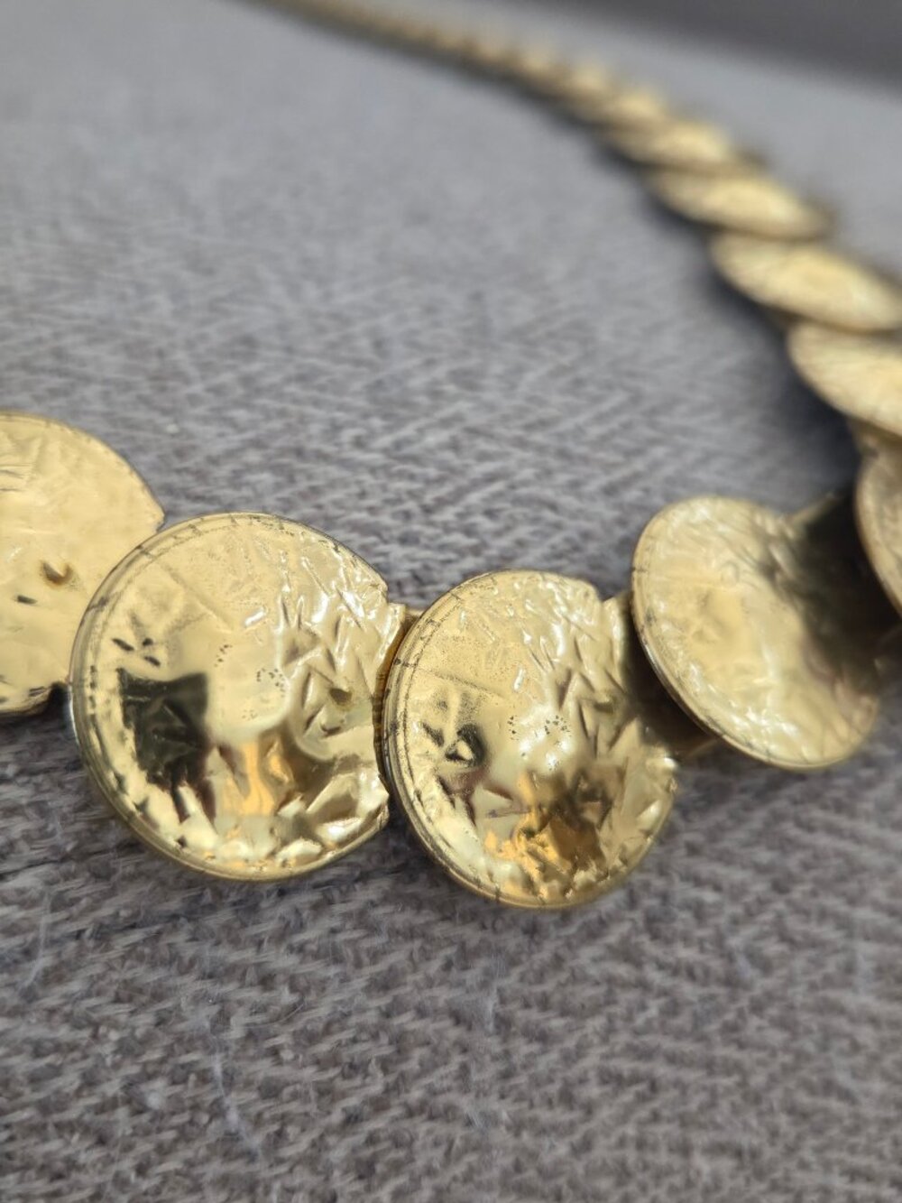 Coin Belt Womens Medium Gold Shells Hip Drape Dressy Hook Renaissance Festival - Picture 5 of 5